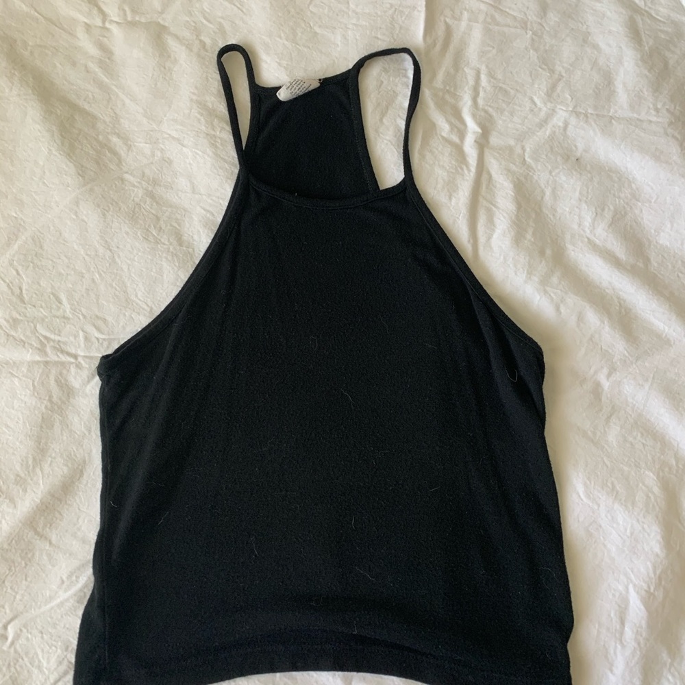 Black halter top